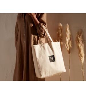 NEW Nespresso Official Upcycled Canvas Tote Carrying Travel Bag